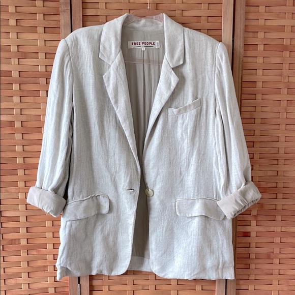 Free People Jackets & Blazers - Free People Linen Blazer